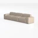 Acanva Luxury Modular Sectional Living Room Sofa Left 45 Degree View