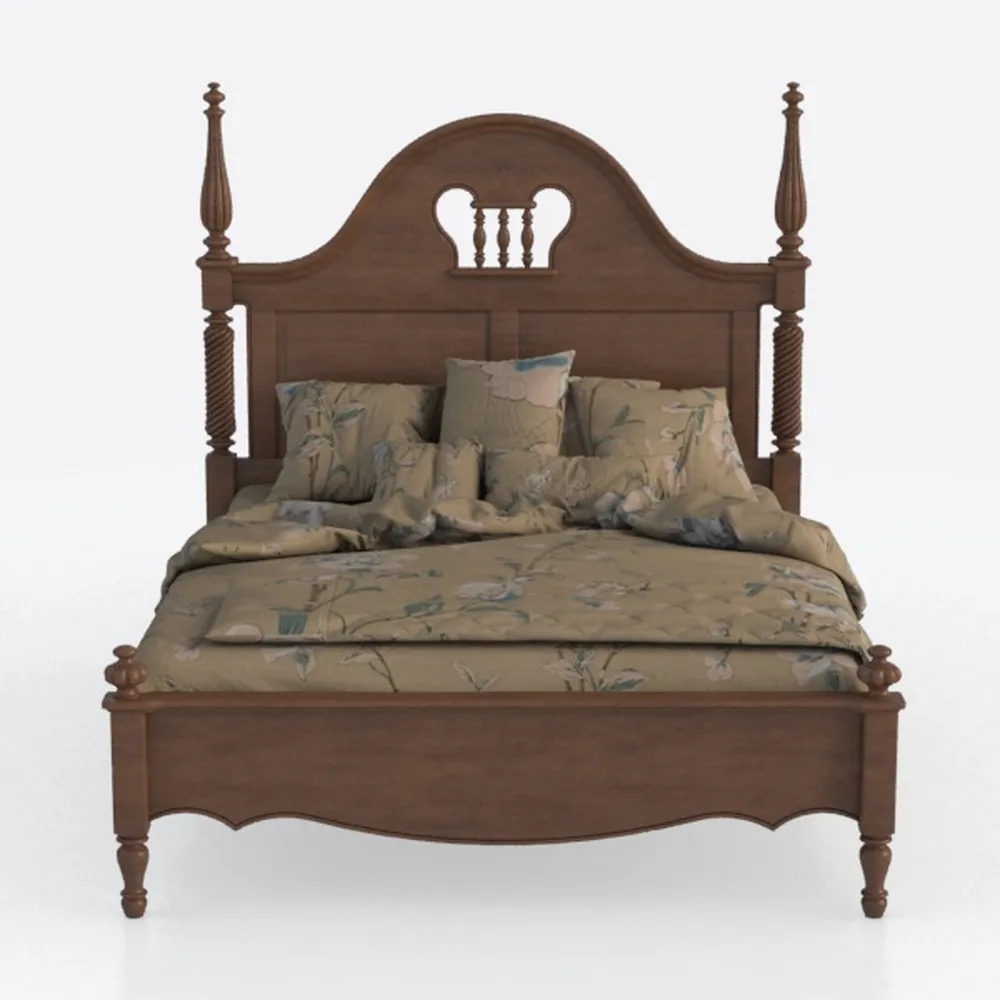 Michael Amini Windsor Court - Queen Mansion Bed - 