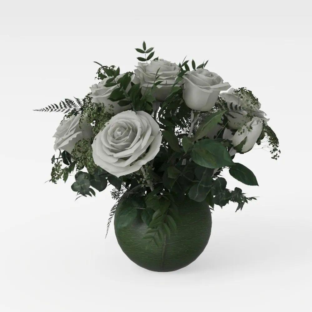 Vintage Ceramic Small Vase, Farmhouse Rustic