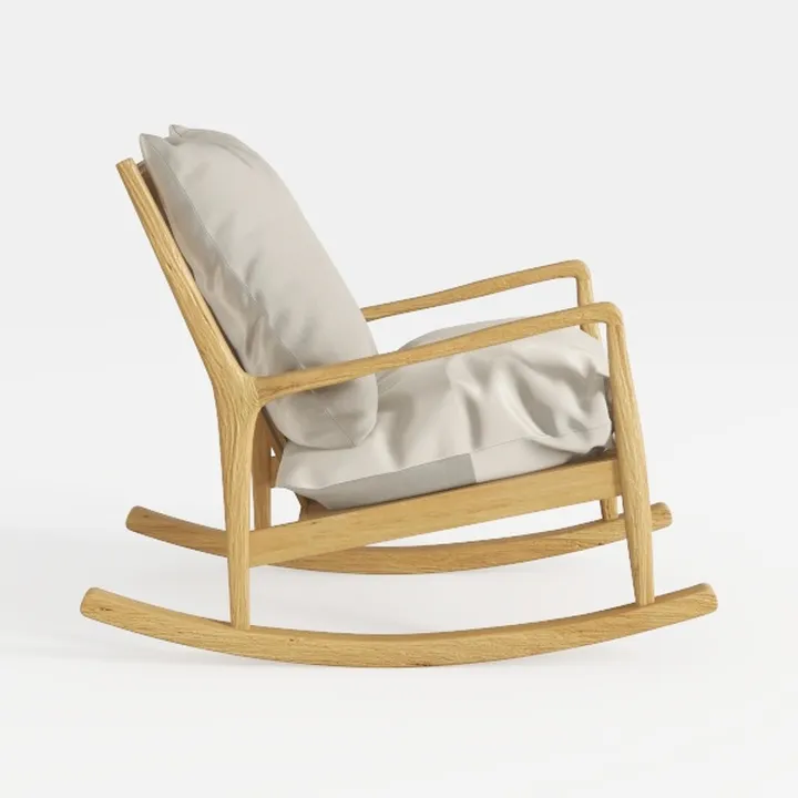 NASTYA Ergonomic Office Chair Solid Wood Glider Ch