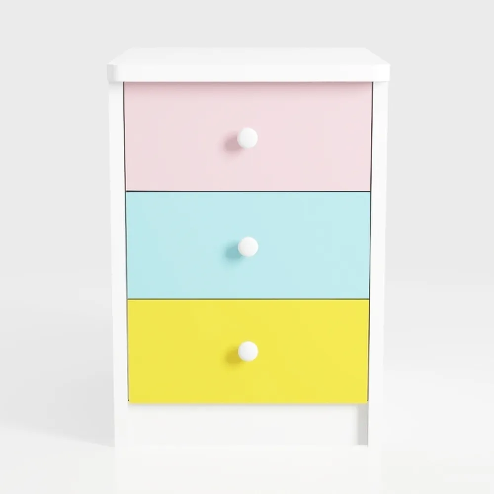 KOHARA Nightstand with 2 Drawers, Nightstand with