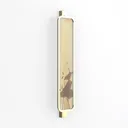 Chinese Style Brass Glass Lotus Pattern Wall Lamp 3D Model Right 45 Degree View