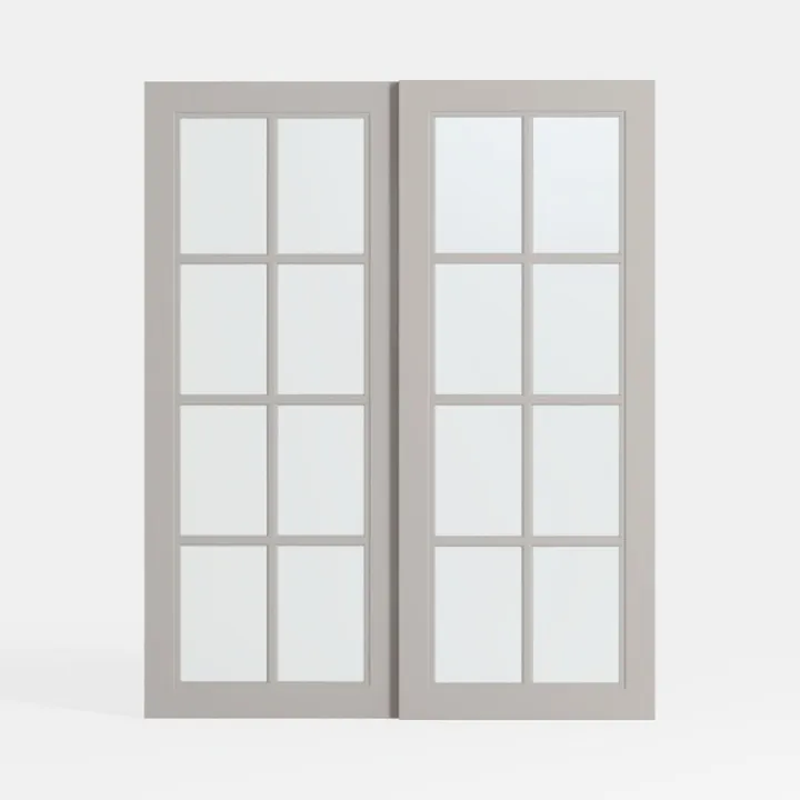 Bifold 72" x 80" 4-Panel Frosted Glass Door with
