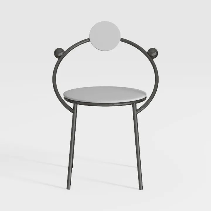 BOWERY HILL Rustic Dining Chair with Upholstered S